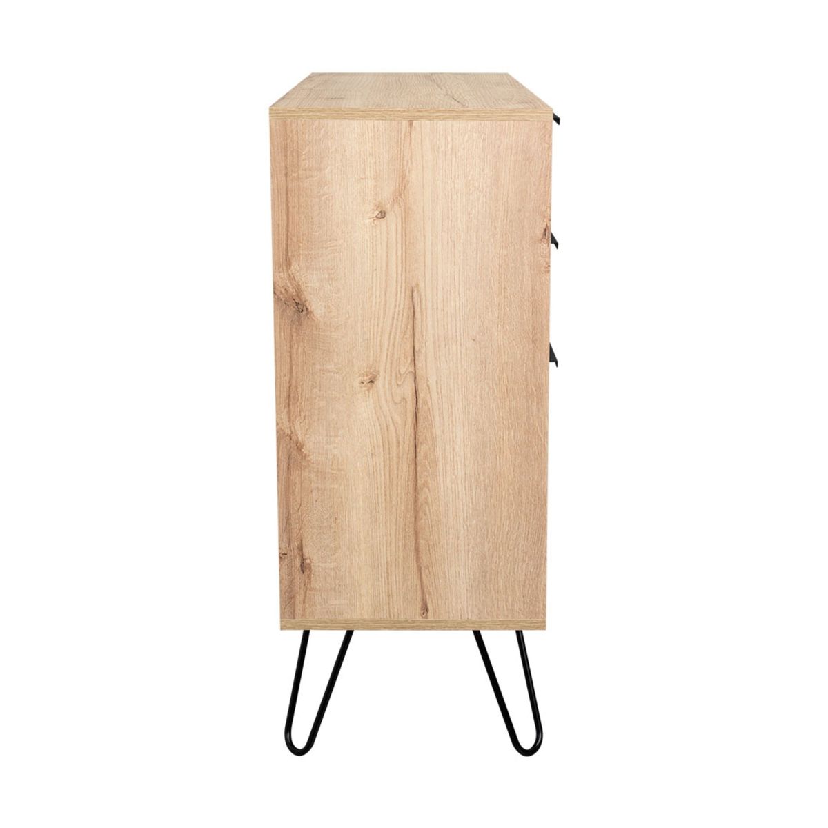 TUHOME - Cómoda Concept 3 Cajones Dobles Duna Y Wengue