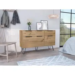 TUHOME - Cómoda Concept 4 Cajones Duna Y Wengue