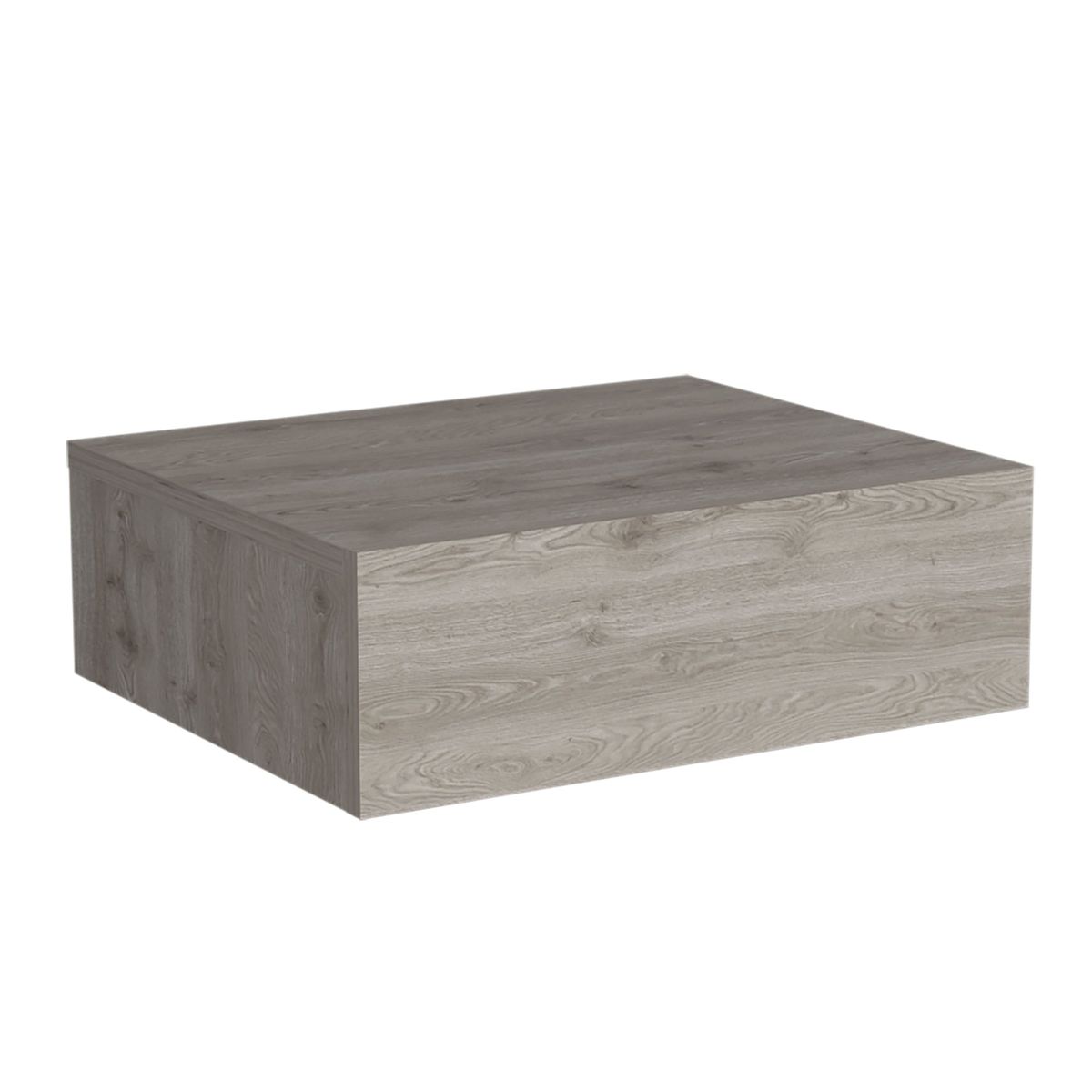 TUHOME - Velador Flotante 1 Cajón - Gris 13x40x34.1 cm
