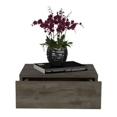 TUHOME - Velador Milano Flotante Bellota 1 Cajón 13x40x34 Cm