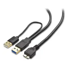 GENERICO - Cable Usb 3.0 A Micro B Disco Duro Externo Reforzado 50 Cm