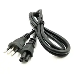 GENERICO - Cable Fuente Poder Tipo Trebol Pc Cargador 1.8 Mt