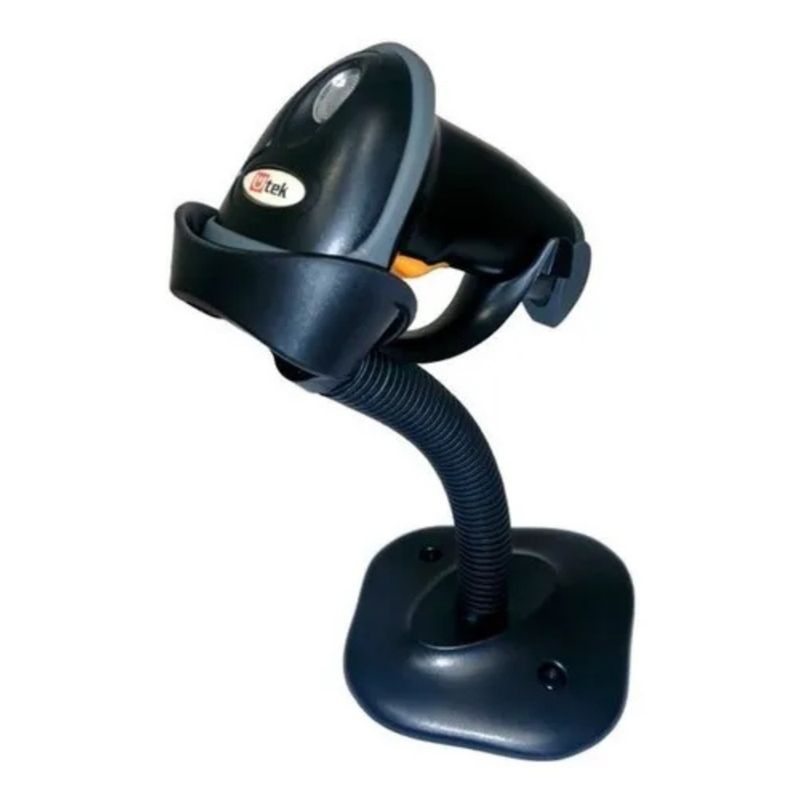 UTEK - Lector Alambrico Barra Códigos Usb Con Soporte 32 Bits Utek