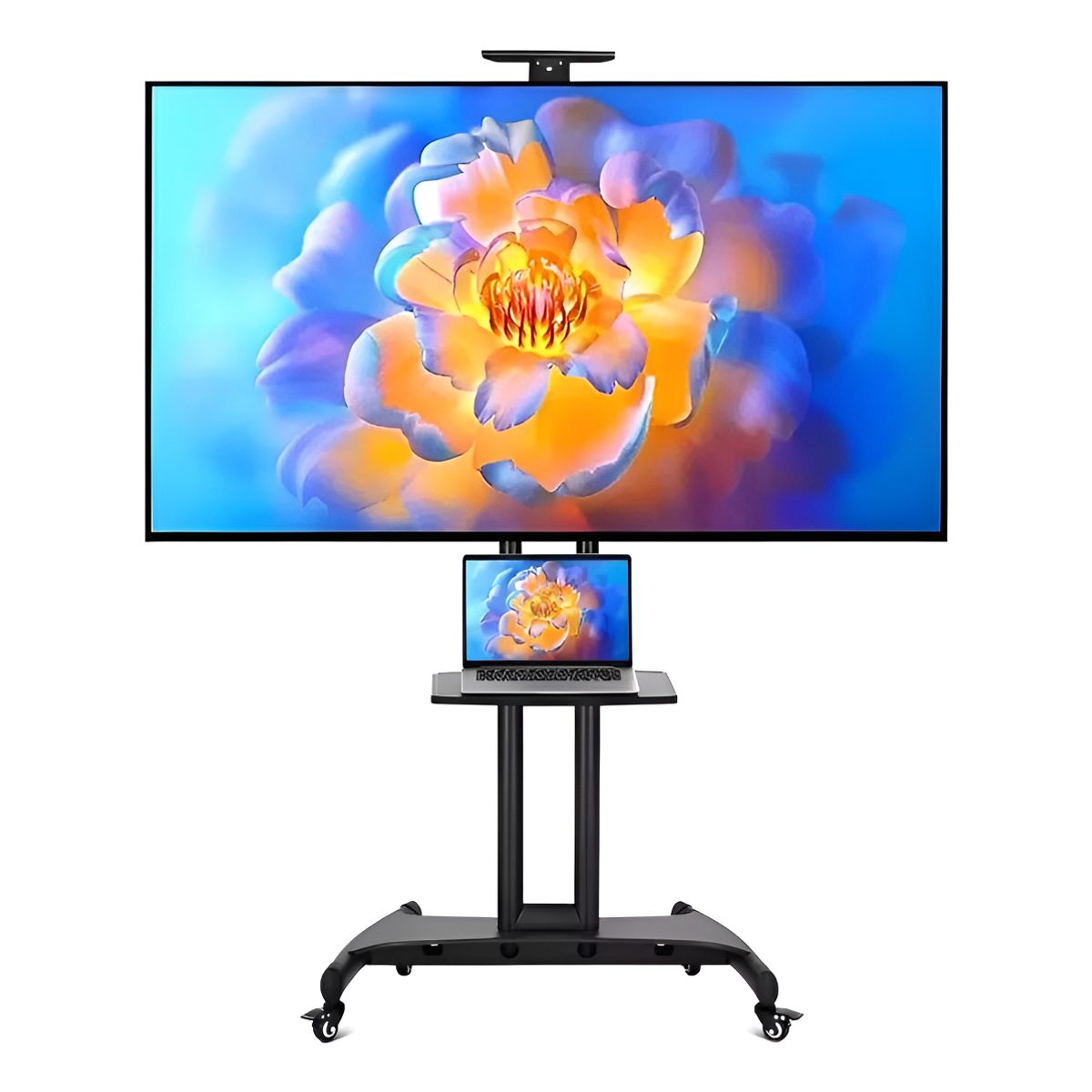 U BUY - Soporte Tv Con Ruedas Portátil Ajustable De Piso 35 A 75