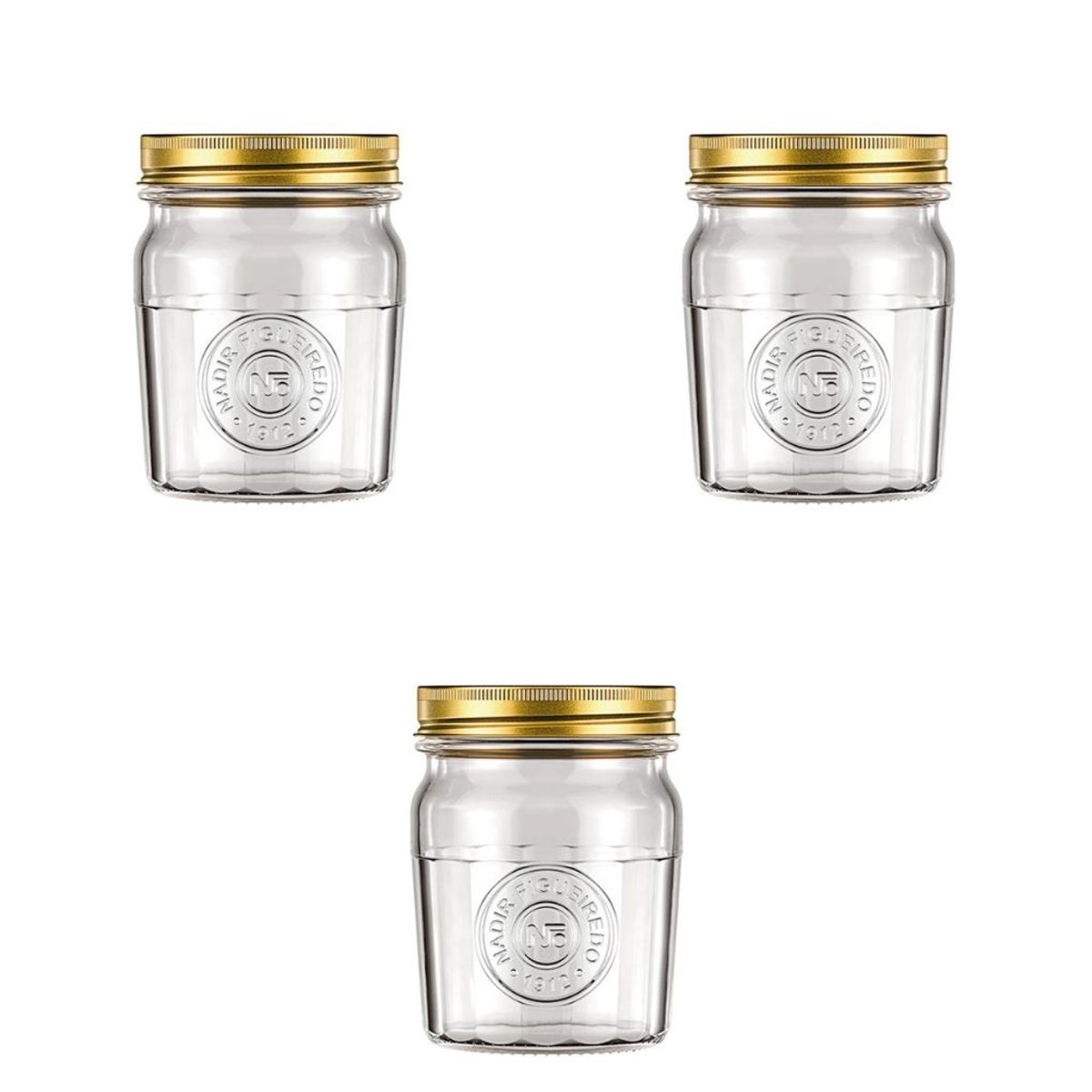 NADIR - Pack de 3 Frascos Americano Vintage 500ml