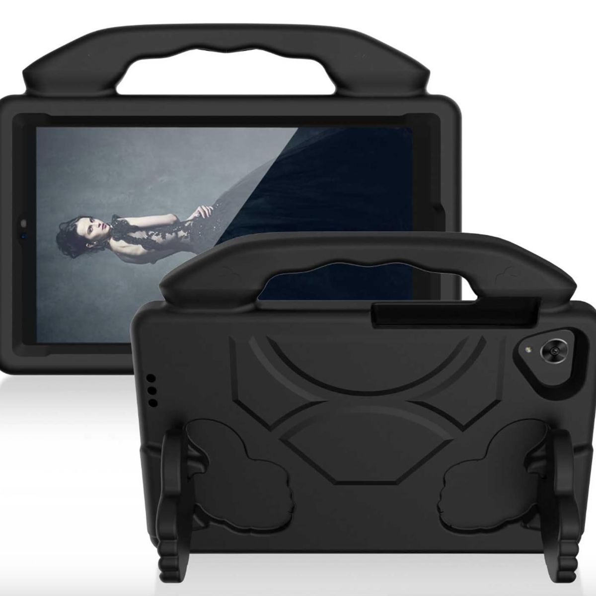 GENERICO - Carcasa Niños Anti-golpes Para Tablet Samsung A9+ Plus Negro