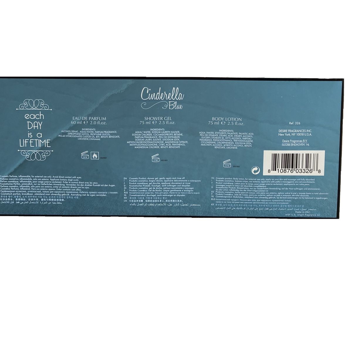 DISNEY - Cinderella Blue 60Ml + Shower Gel 75Ml + Body lotion 75Ml Set