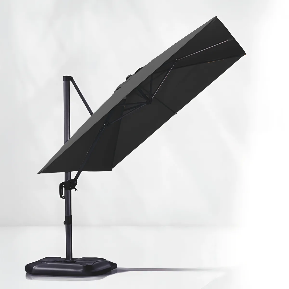 VINCENZI - Quitasol para terraza Lateral Gráfito 360 Vincenzi