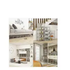 GENERICO - Pack 6 Mueble Organizador Zapatos Tapa Rígida Visor Cajones SKU: CH