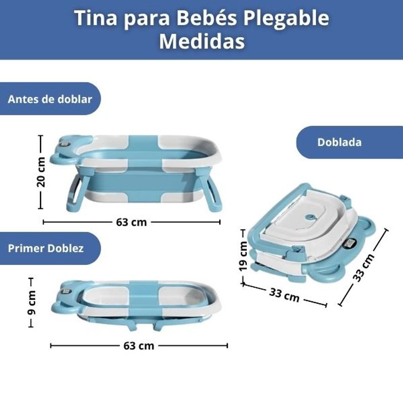 GENERICO - Tina Plegable para Baño del Bebé con Cojín de Seguridad Rosa