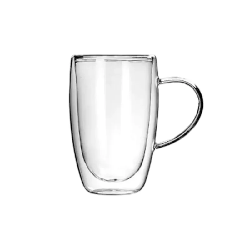 GENERICO - Taza Doble Pared Térmico Mug 450ml con Asa Mocaccino Café Latte Mate