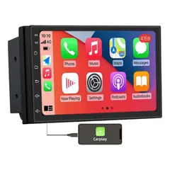 GENERICO - Radio Auto Pantalla Táctil 7 Pulgadas CarPlay 4GB + 64GB