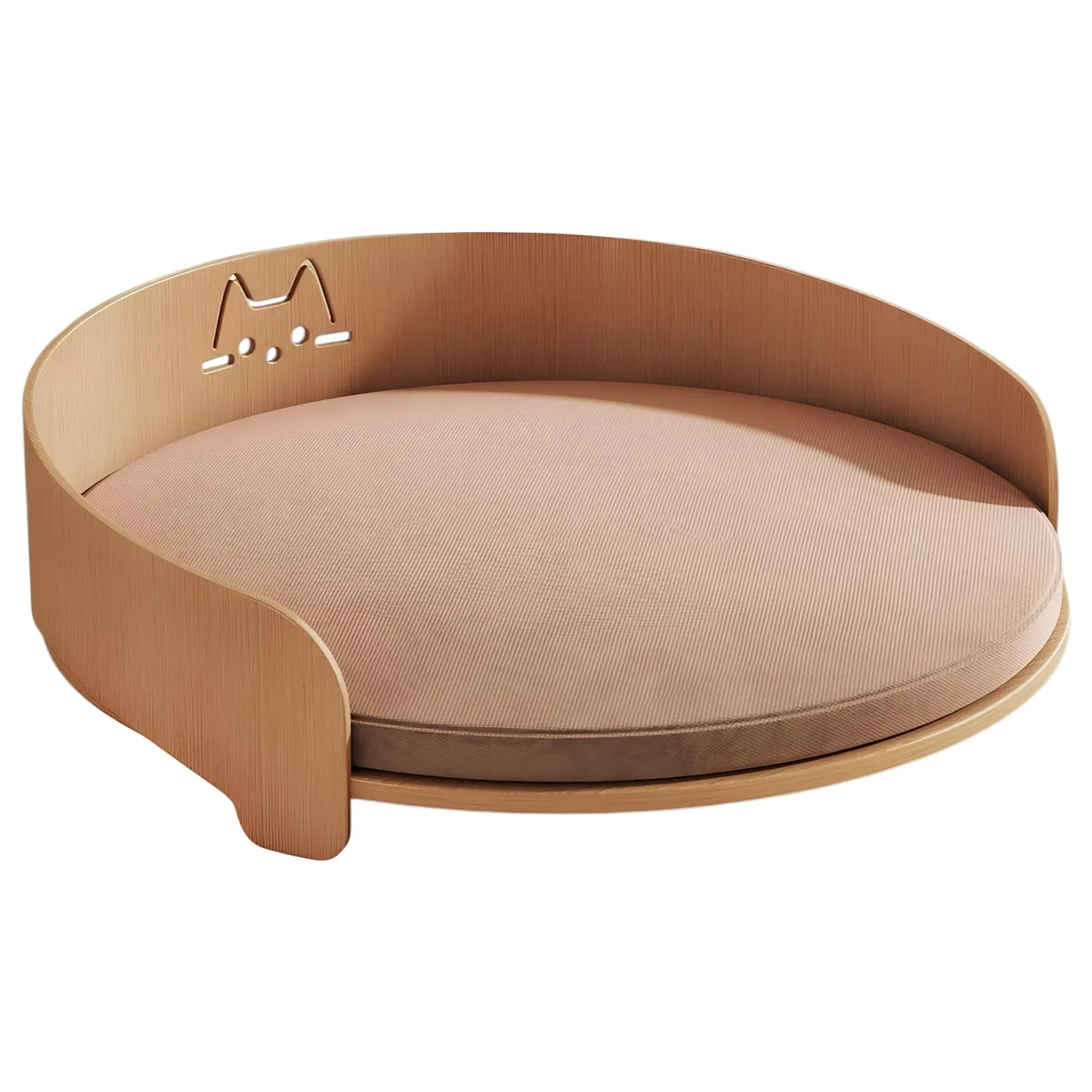 LUBABYCAS - Cama Para Mascotas Madera Colchón 53x53cm Aveo By Lubabycas
