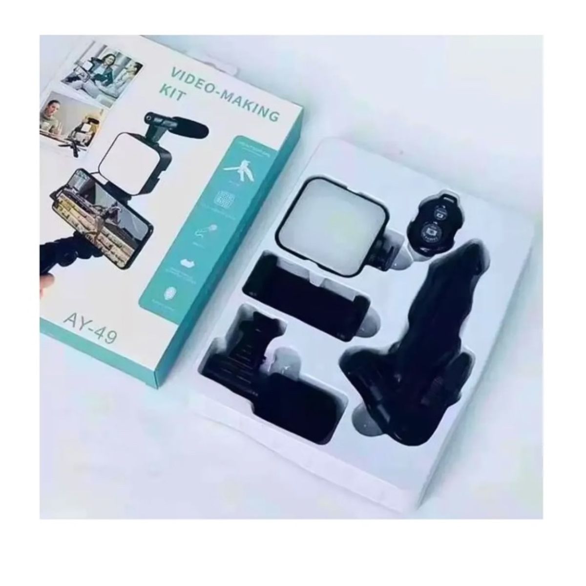 Kit Creadores De Contenido Estabilizador + Micrófono Celular, marca ATLAS - Foto 2