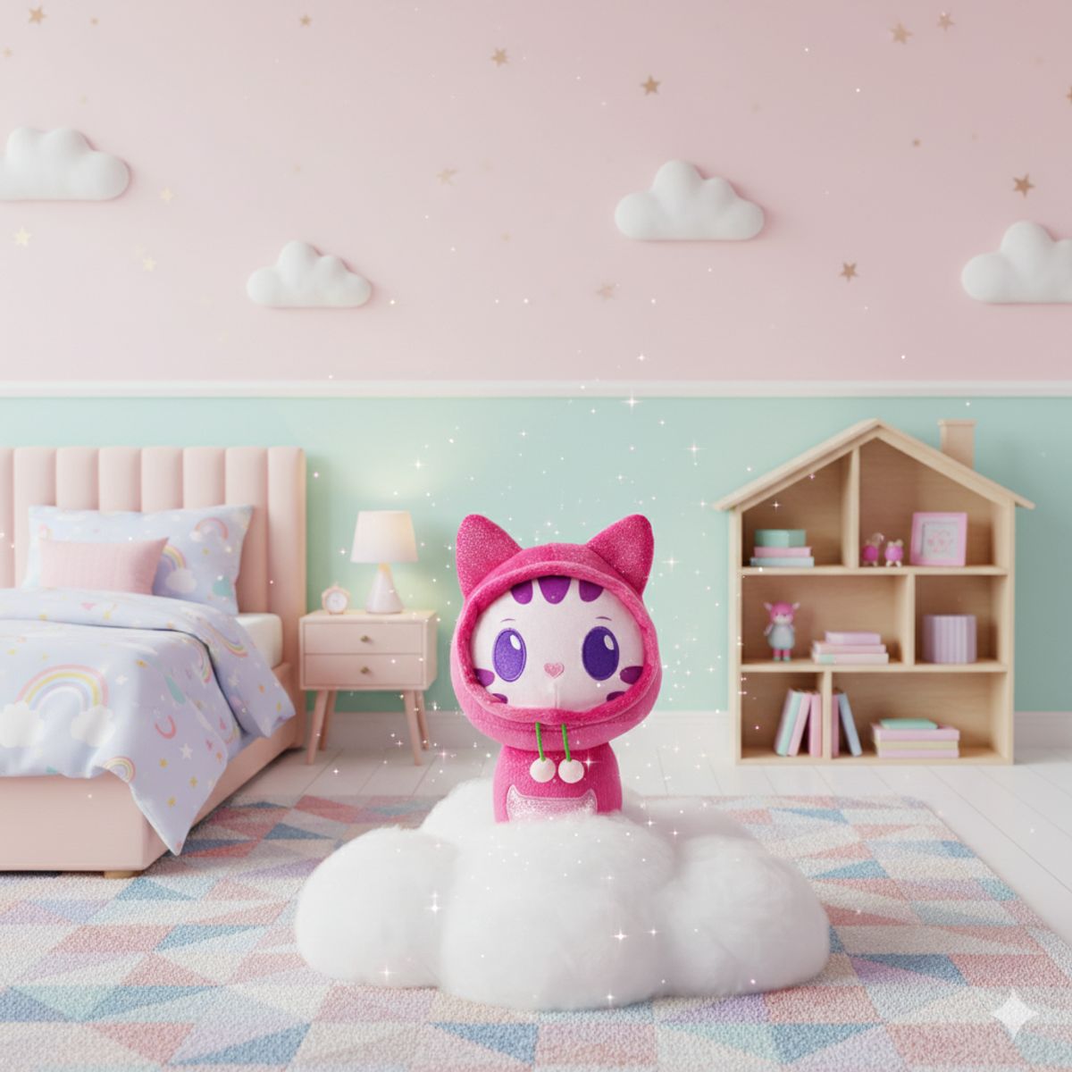 GABBYS DOLLHOUSE - Peluche DJ Gatuno 25 cm - Gabby’s Dollhouse