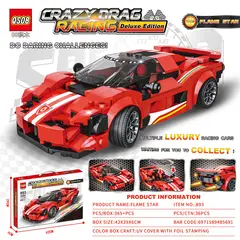 GENERICO - Auto de carreras Crazy Drag Racing modelo 893 - 365 pcs