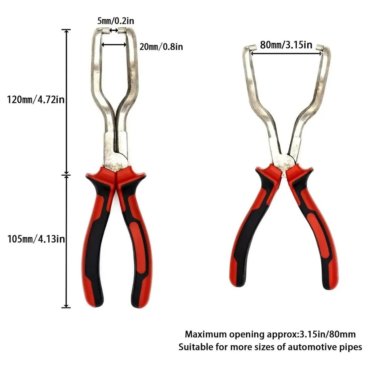 GENERICO - Alicate De Seguros Linea De Combustible Profesional