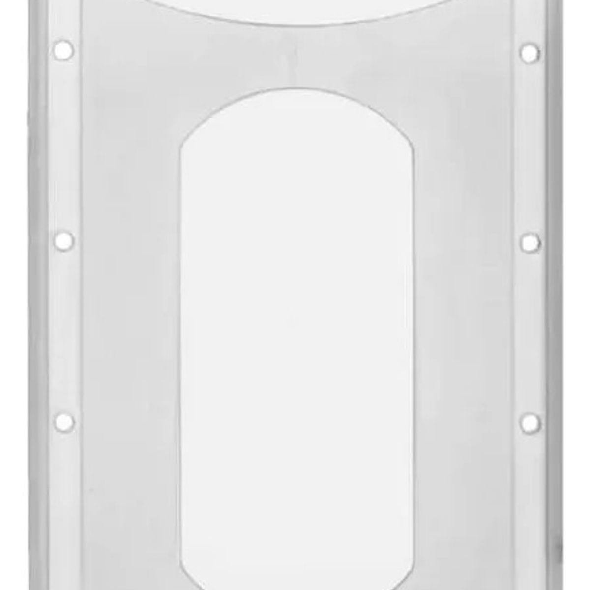 GENERICO - Pack 50 Pcs Porta Credencial Plastico Transparente Rigido