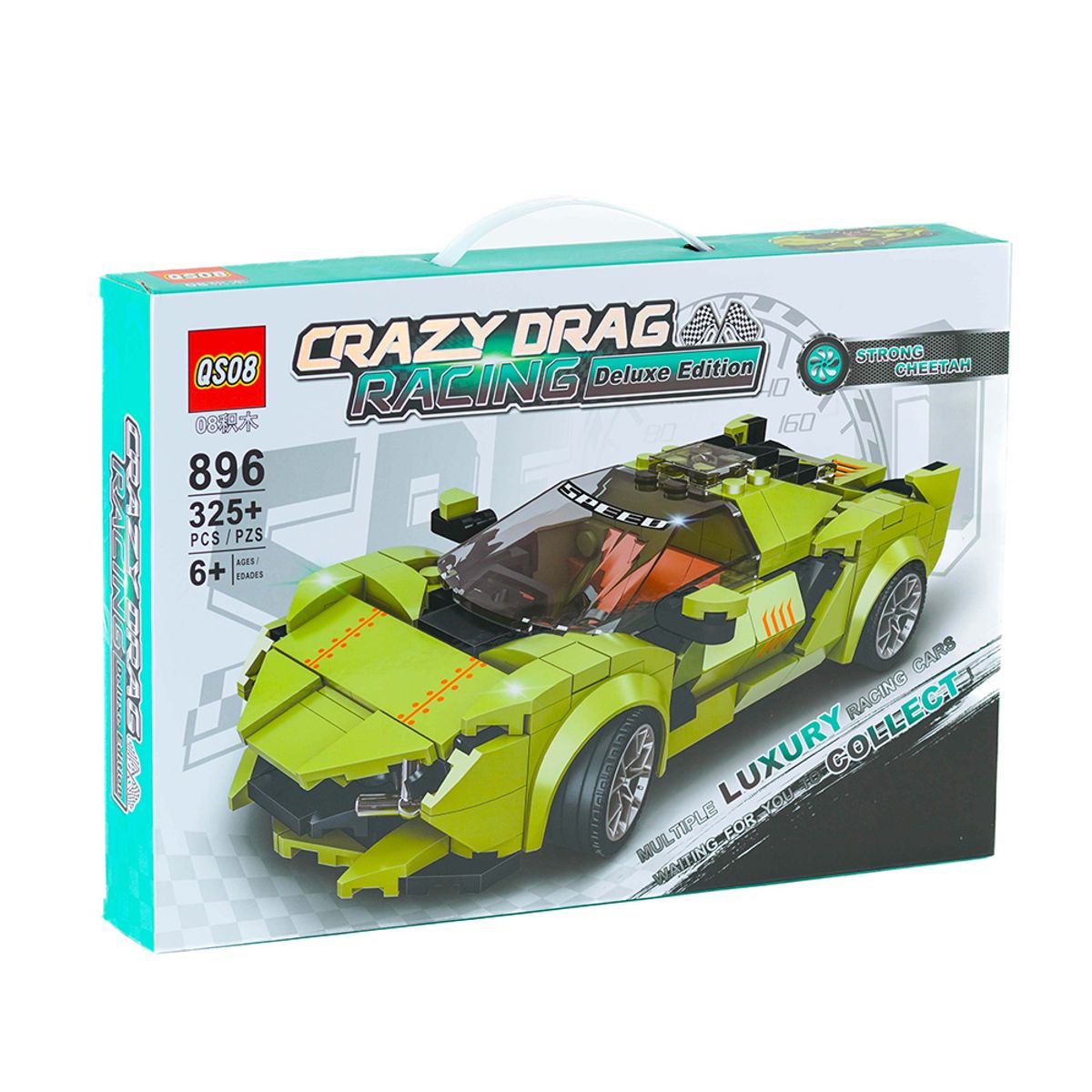 GENERICO - Auto de carreras Crazy Drag Racing modelo 896 - 325 pcs