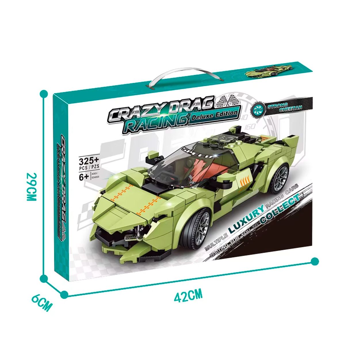 GENERICO - Auto de carreras Crazy Drag Racing modelo 896 - 325 pcs