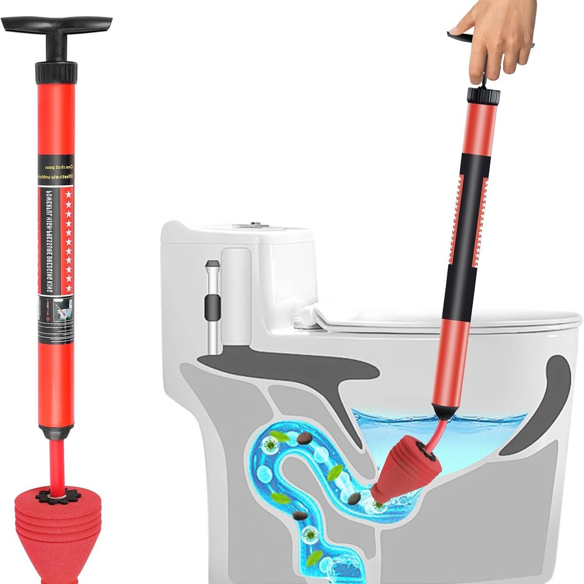 KUANGYE - Sopapo Destapador Canerias Para Banos Alta Presion Drenaje