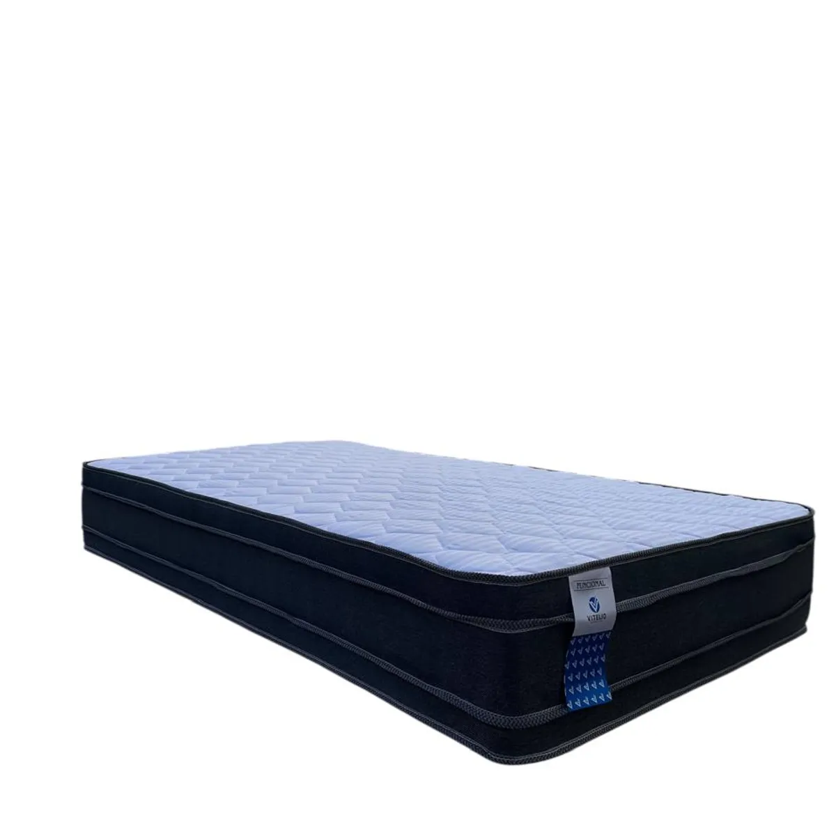 GENERICO - Colchon Plaza Y Media 1.5 Premium 105x190x28cm Vitelio Blanco