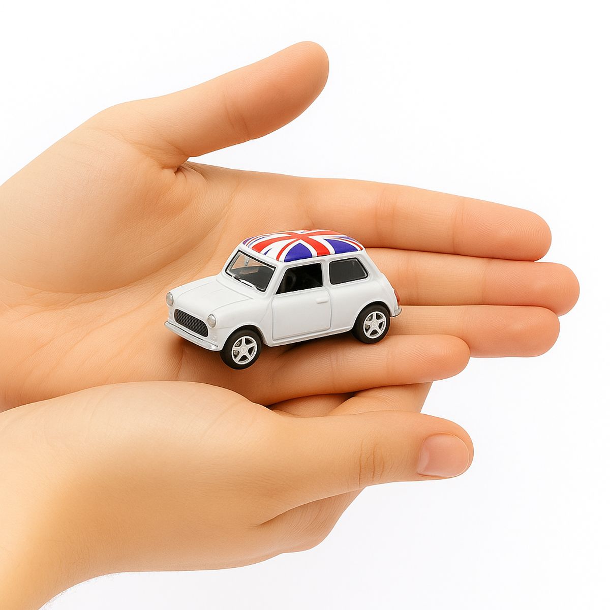 WELLY - Auto Mini Cooper 1300 (UK Flag) Escala 1:60 - Welly