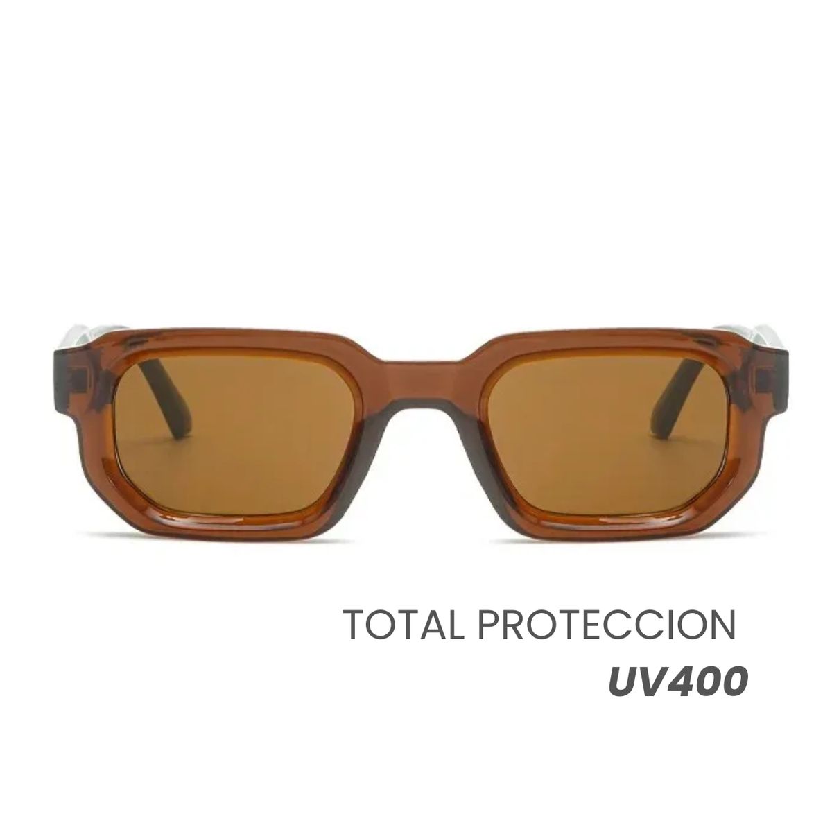 GENERICO - Lentes Gafas De Sol Retro Hombre Mujer Uv400 Estuche + Paño