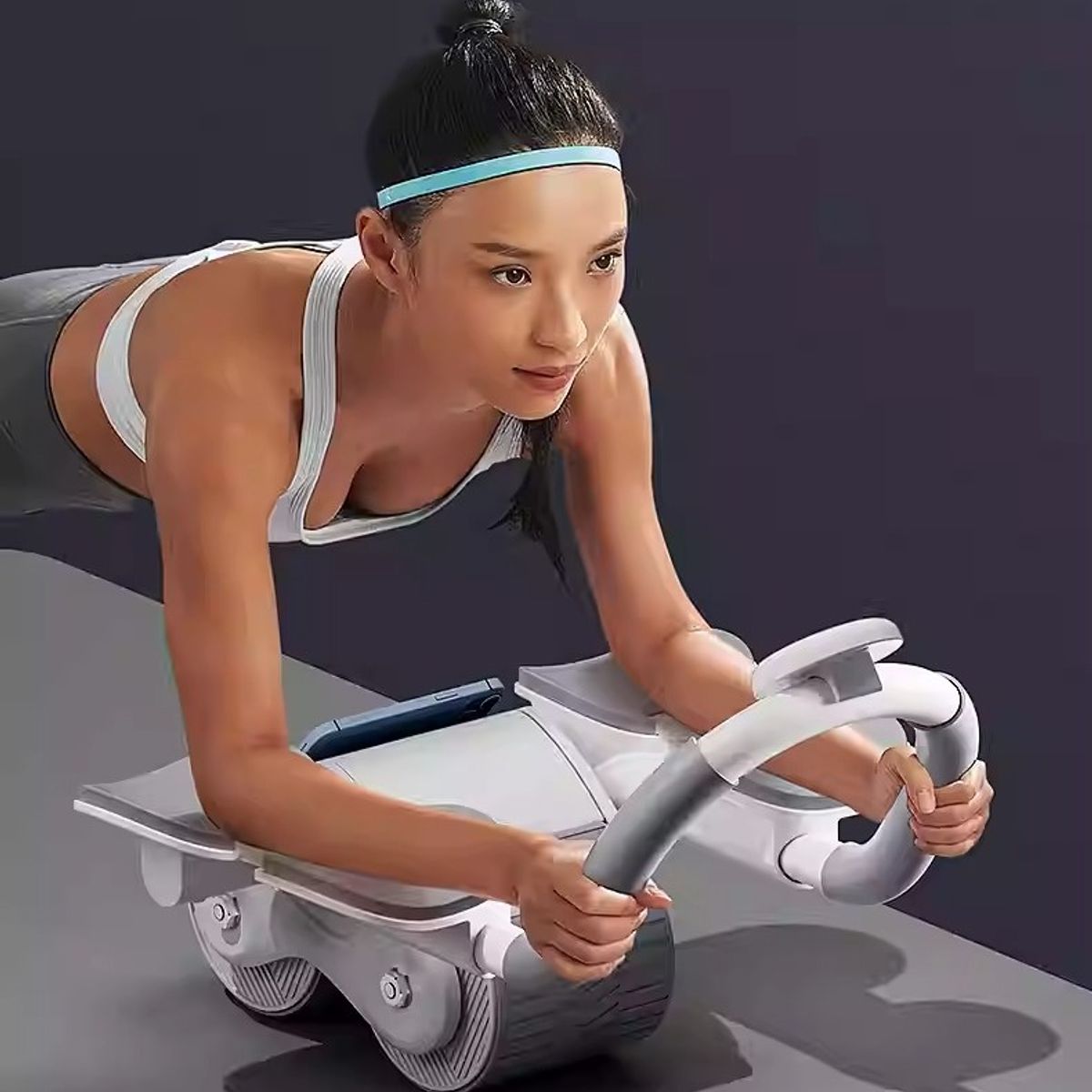 TATEE - Rueda abdominal de Rebote Soporte Codos con Soporte