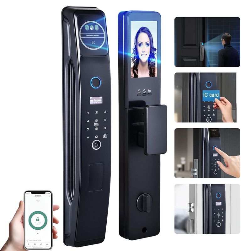VERCI - Cerradura Inteligente Con Camara Wifi Tuya Versión Español
