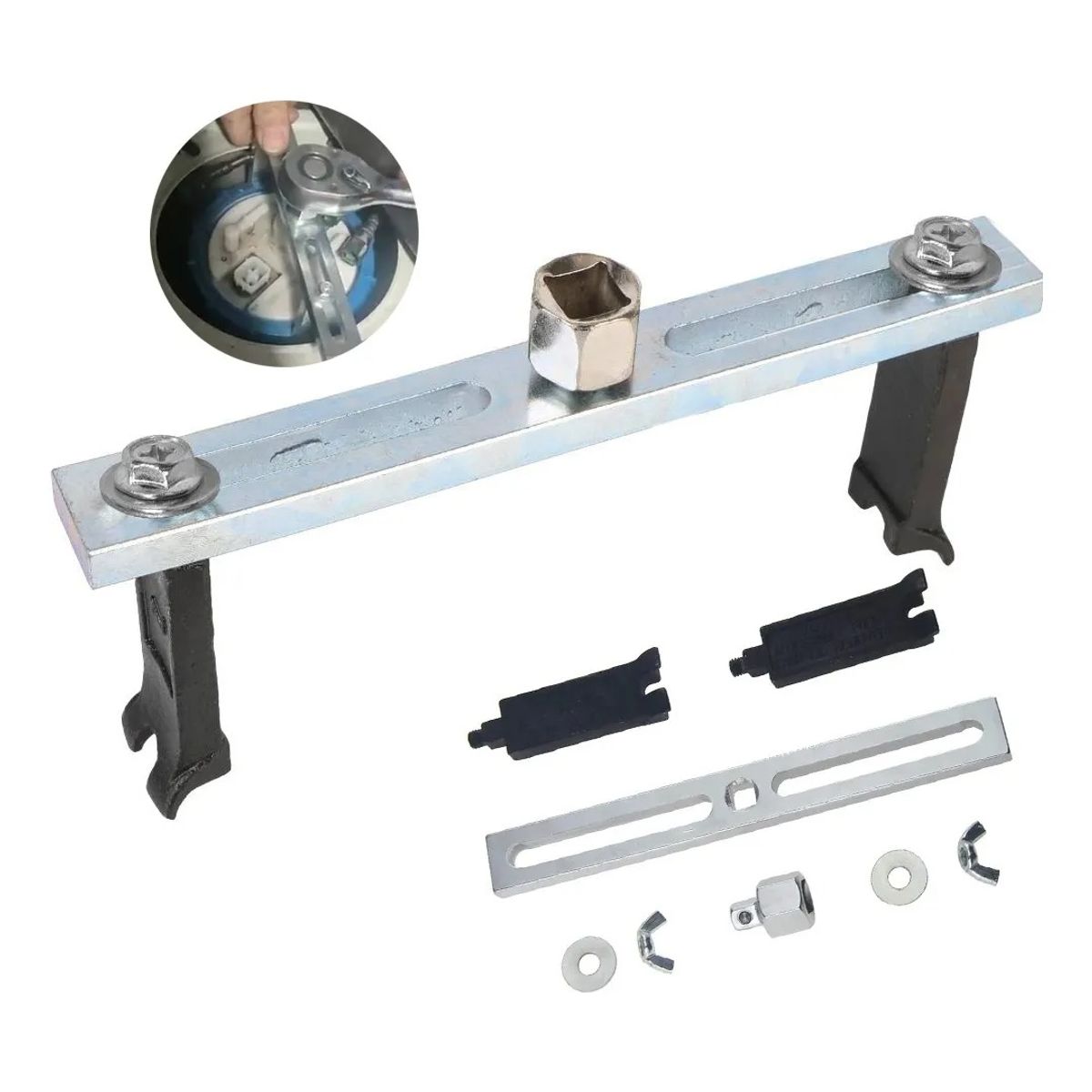 GENERICO - Llave Extractor Tapa Tanque Bomba De Gasolina Profesional