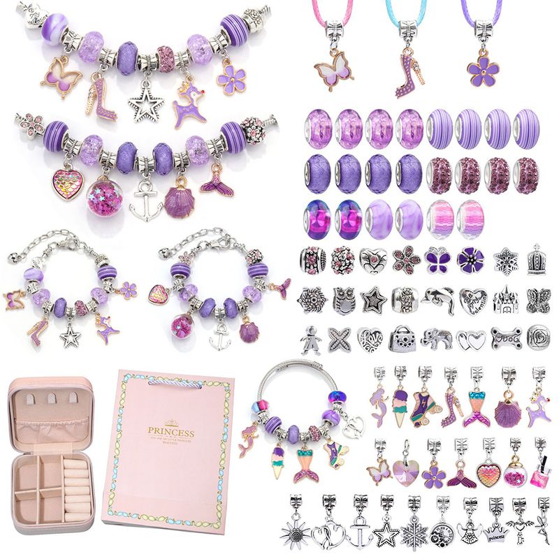VERCI - Juego De Charms Para Hacer Pulseras 76 Uds Diy Para Niñas