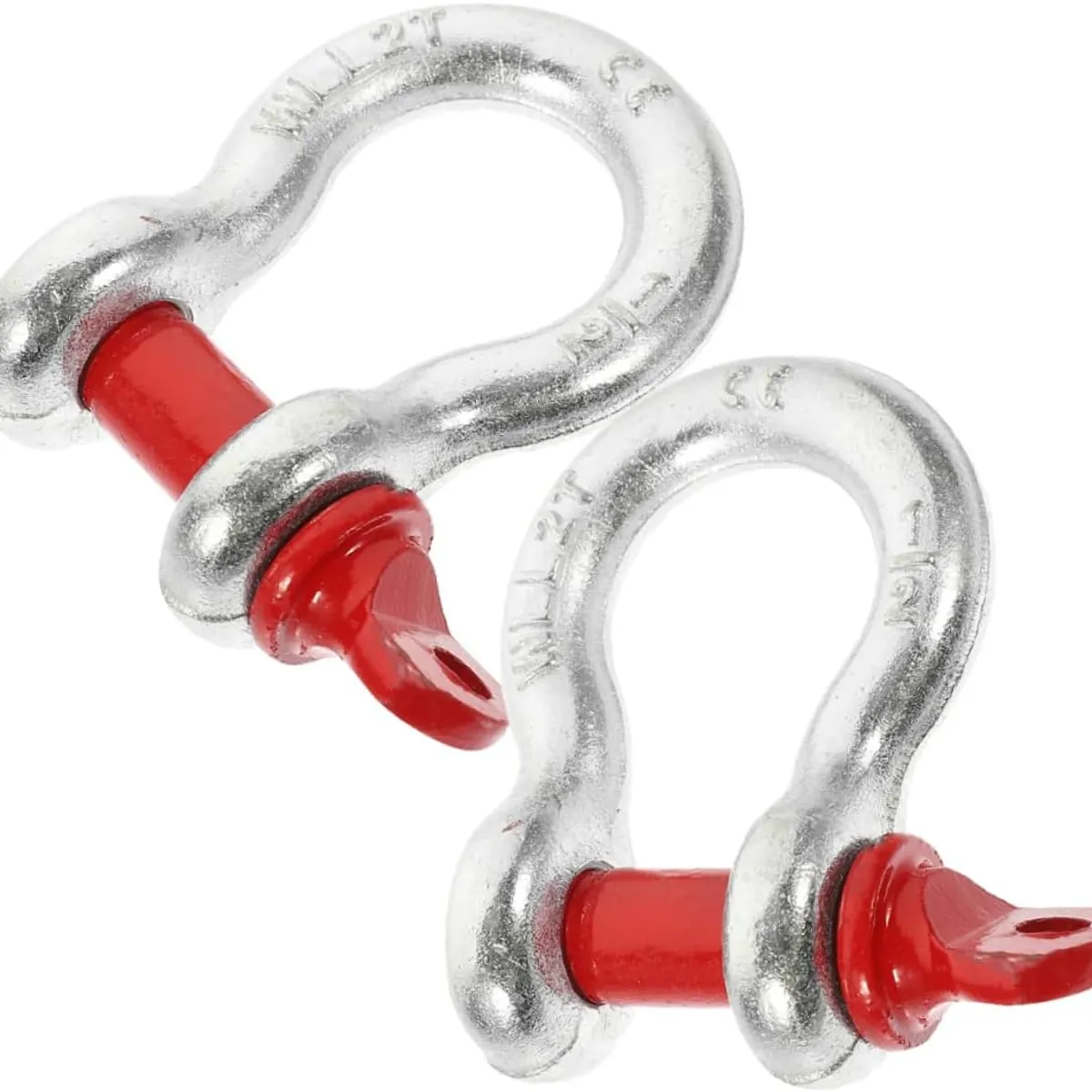 KUANGYE - Grillete De Acero Forjado 1/2'' 2 Pcs Carga 1810kg