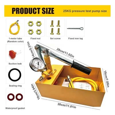 Imagen 2 del producto Bomba Manual Prueba De Presión Hidráulica 25 Bar = 362 Psi