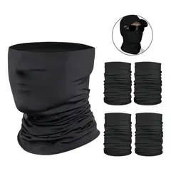 KUANGYE - 30 Pack Bandana Mascara Tubular Pañuelo Cacería, Moto, Pesca