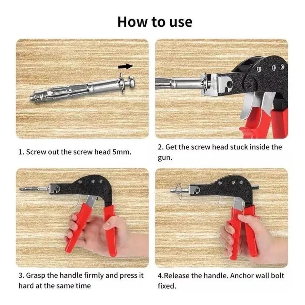 GENERICO - Anclaje Para Pared Hueca Volcanita 8 Mm (4x47mm) 25 Unids