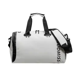 TIOZONEY - Bolsa Gran Capacidad Para Viajes Hombres Y Mujeres, Deportes - Blanco