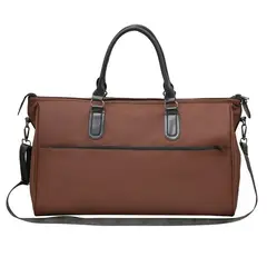 TIOZONEY - Bolsa Gran Capacidad Para Viajes Hombres Y Mujeres, Deportes - Marrón