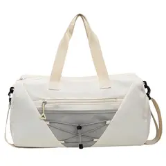 TIOZONEY - Bolsa Gran Capacidad Para Viajes Hombres Y Mujeres, Deportes - Blanco