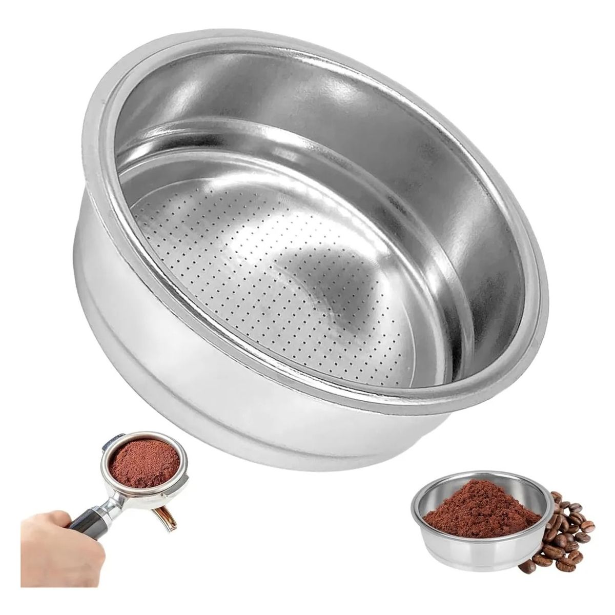 GENERICO - Cesta Filtro Café Espresso 51mmacero Inoxidable Desmontable