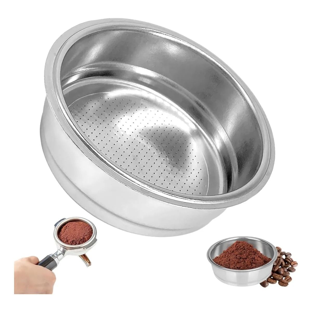 GENERICO - Cesta Filtro Café Espresso 51mmacero Inoxidable Desmontable