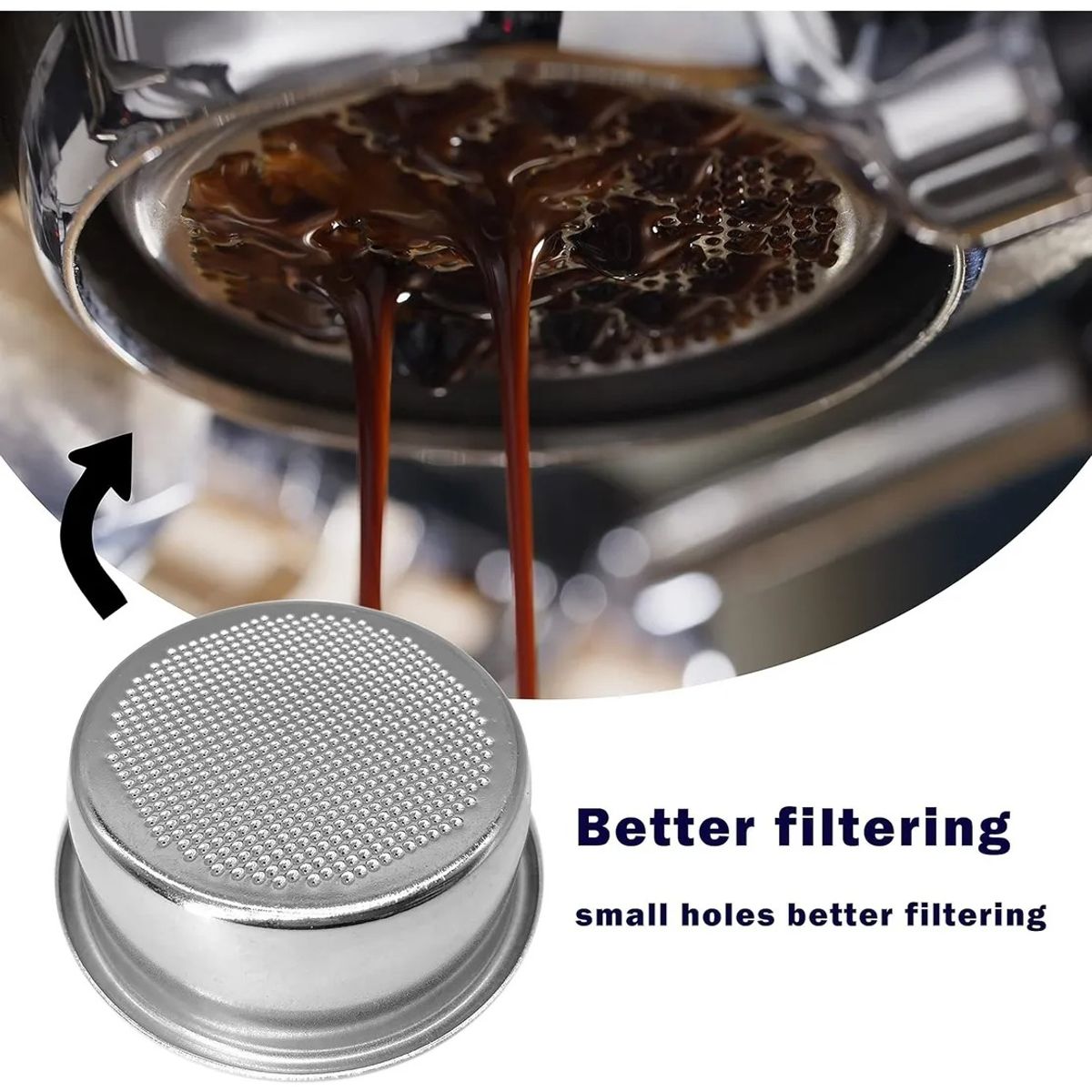 GENERICO - Cesta Filtro Café Espresso 51mmacero Inoxidable Desmontable
