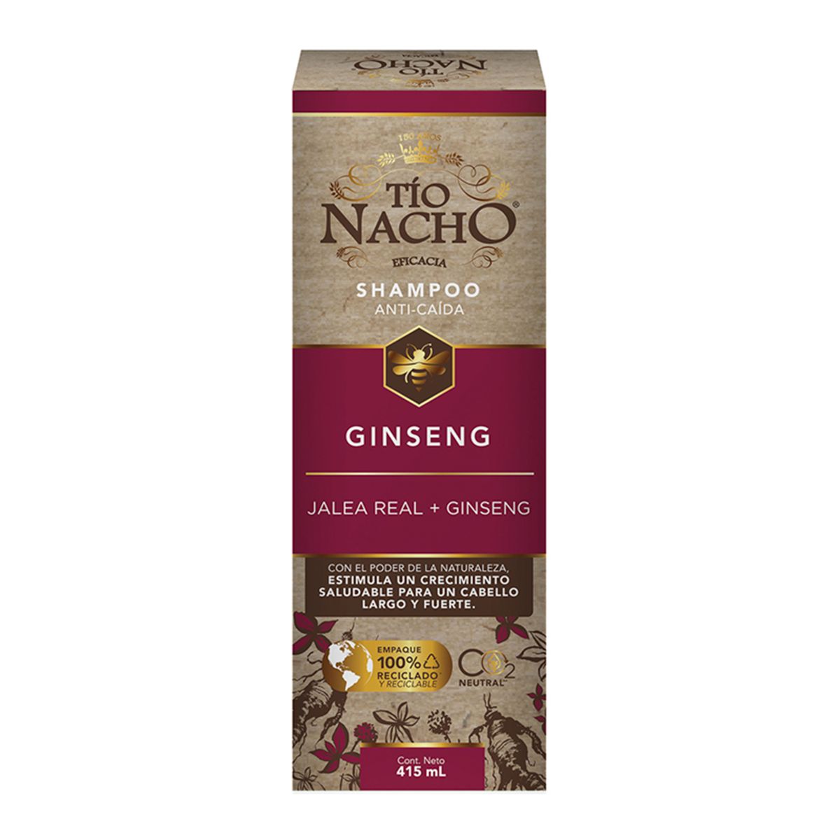 TIO NACHO - TIO NACHO GINSENG SHAMPOO 415ML
