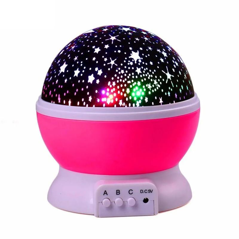 GENERICO - Proyector espantacuco de Cielo Estrellado luz LED  Rosado