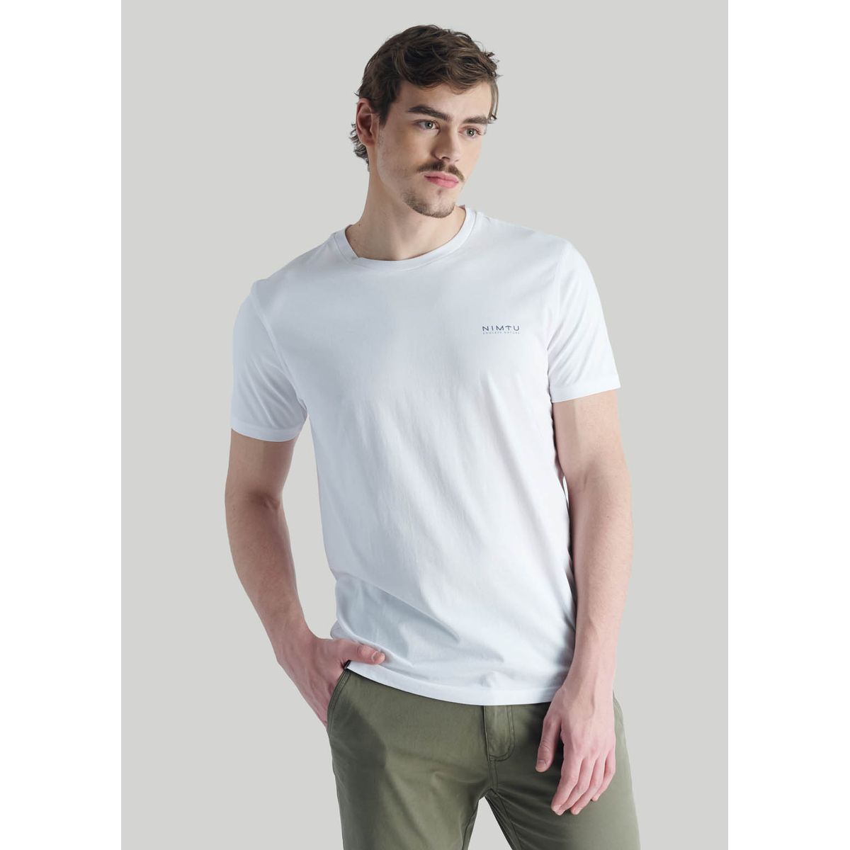 NIMTU - Polera Geo 2 Nt Blanco Nimtu