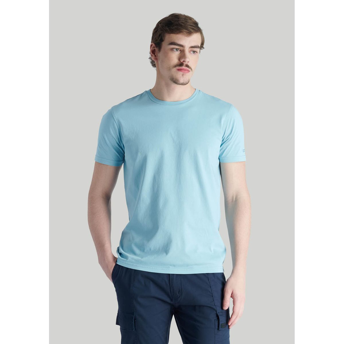 NIMTU - Polera Tres Cruces Casual Azul Nimtu