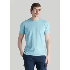 NIMTU - Polera Tres Cruces Casual Azul