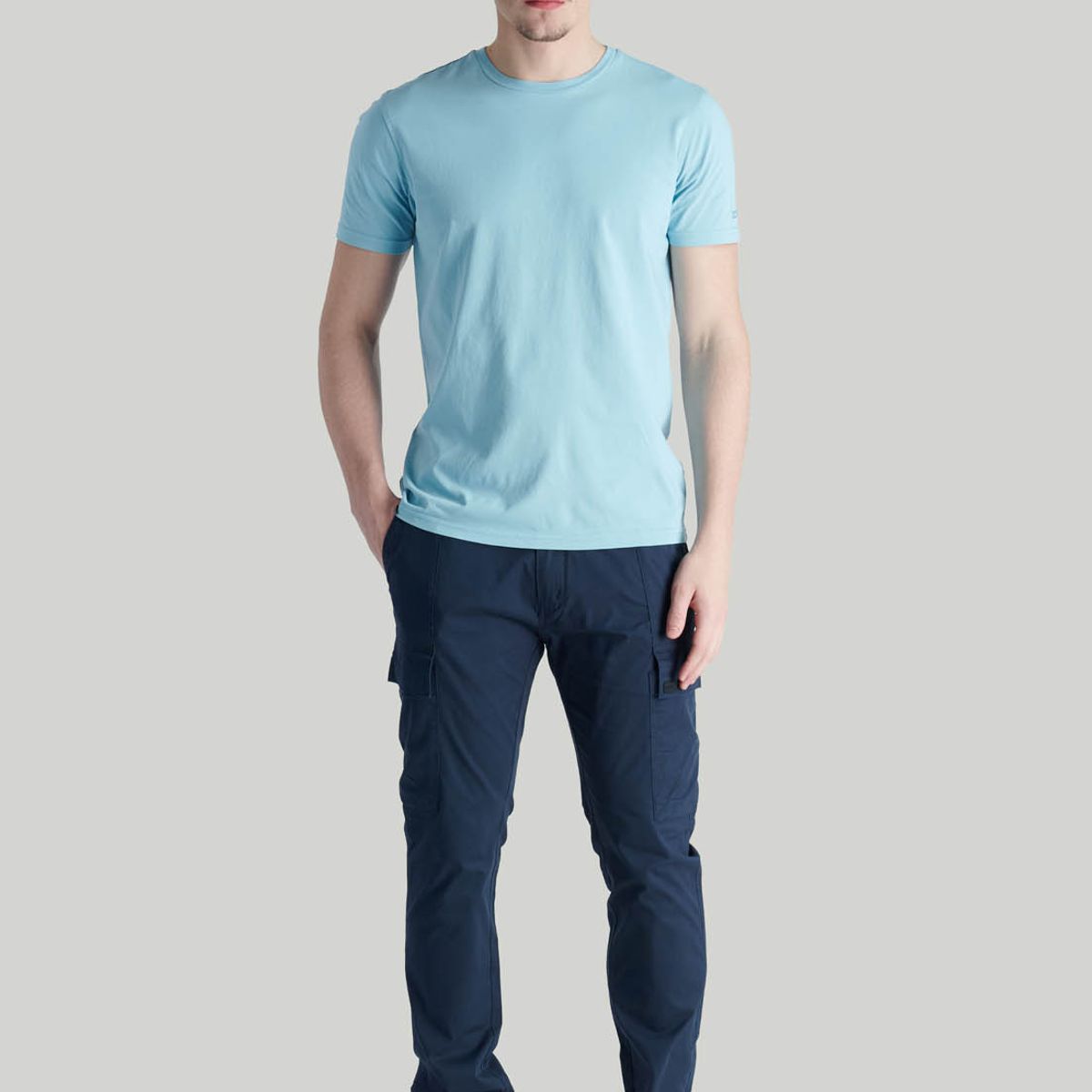 NIMTU - Polera Tres Cruces Casual Azul Nimtu