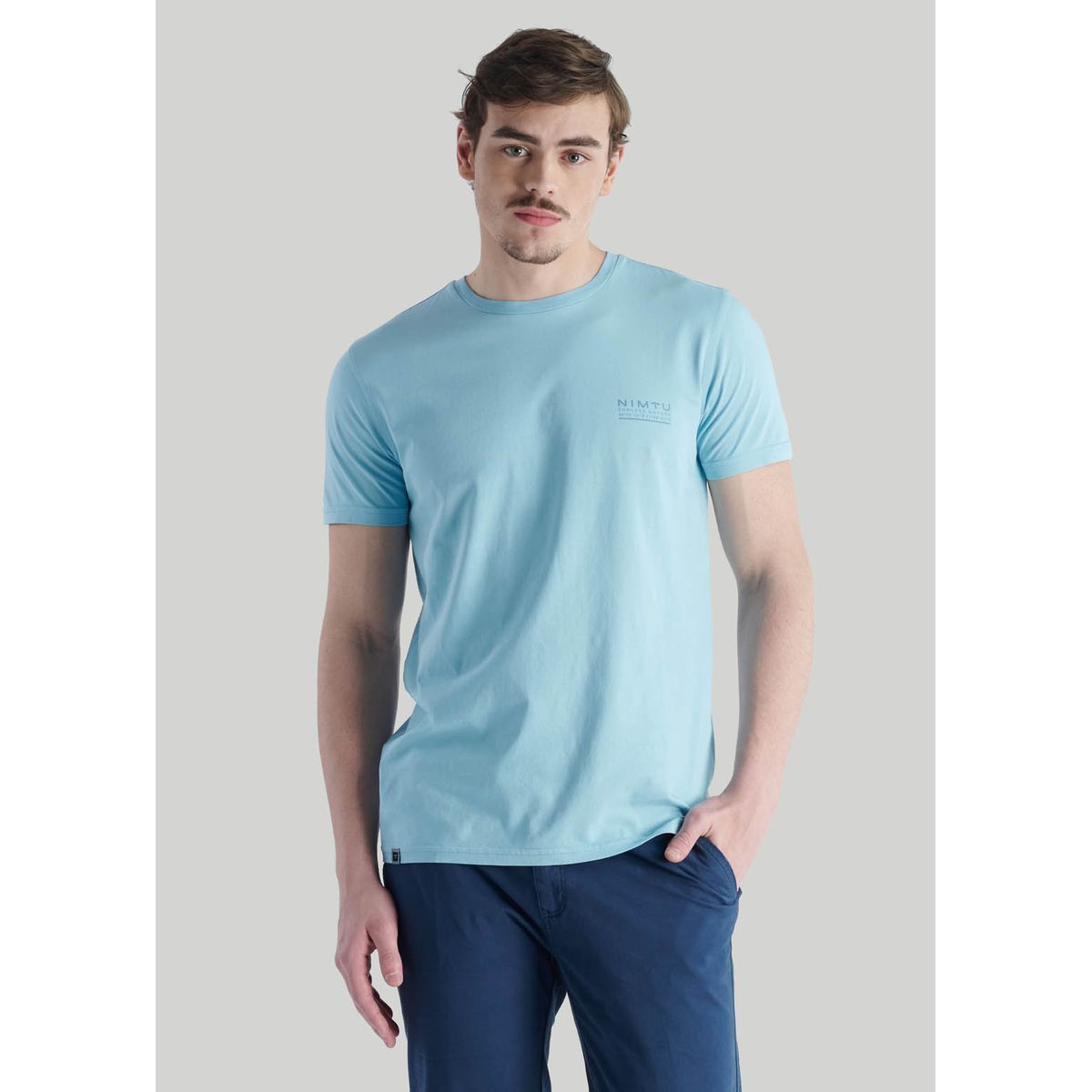 NIMTU - Polera Geo 3 Nt Azul Nimtu