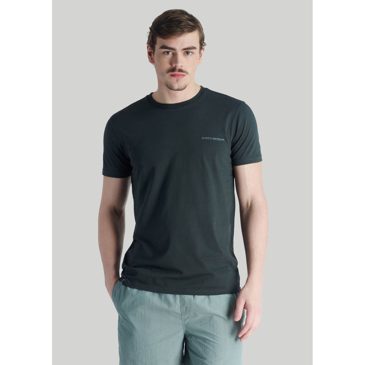 NIMTU - Polera Geo 1 Nt Gris Nimtu
